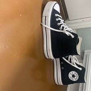 BLACK PLATFORM CONVERSE